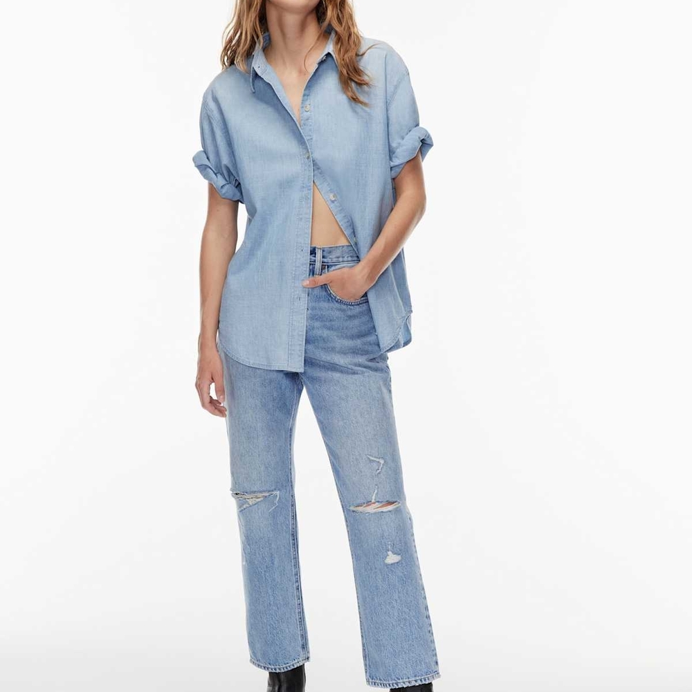 DENIM FORUM THE JONI HIGH ROSE LOOSE 29L - Picture 1 of 1